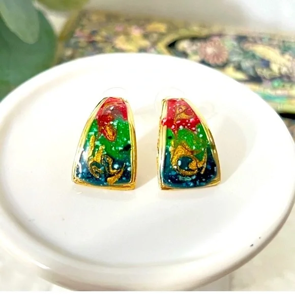 Vintage Colorfully Women’s Earrings​​​​​​​​​​​ - Picture 3 of 5